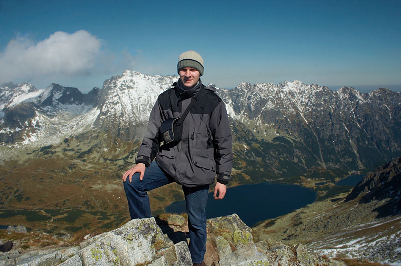 Ja na szczyscie Szpiglasowego Wierchu (2172 m n.p.m)