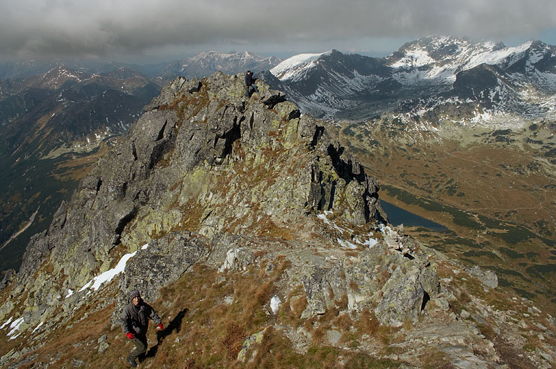 Widok ze Szpiglasowego Wierchu w kierunku NW
