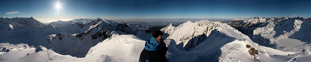 Panorama 360 z Koziego Wierchu 2291m n.p.m.