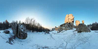 zdjęcie 360 : Skałki koło zamku w Ogrodzieńcu